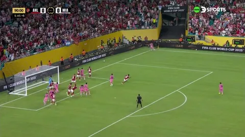 Messi shot attempt vs Al Ahly 90+5'