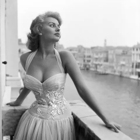 Sophie Loren , at Venice Film Festival, 1955
