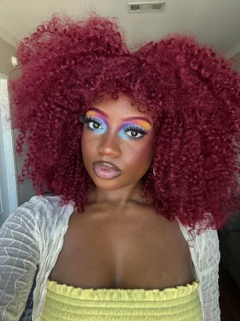 colorful makeup glam