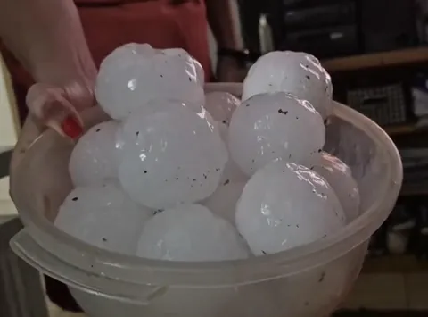 Hailstorm in Paraguay