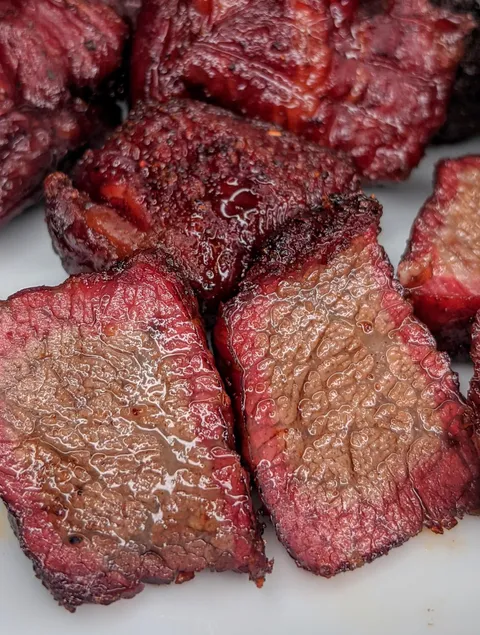 Smoked Chuck Roast Burnt Ends