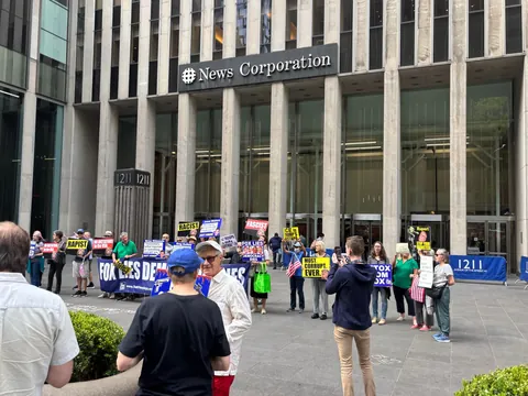 NYC Faux News Protest