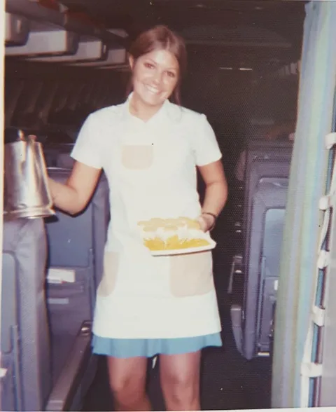 My mom in the 1970s. She moved from Norway to the US to work for Pan Am.