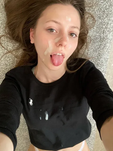 I love it when his warm sticky cum gets everywhere