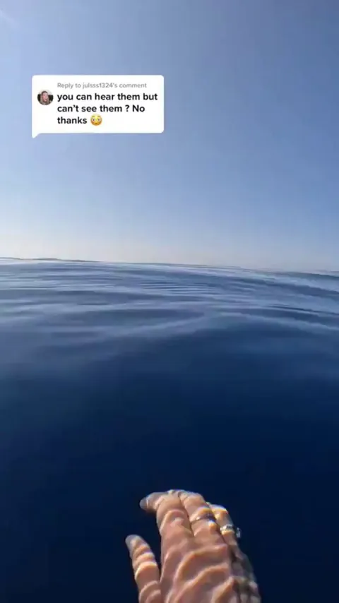 That’s mighty calm for being out on the open ocean. Wow!