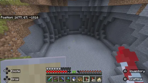 I found this perfectly generated cave