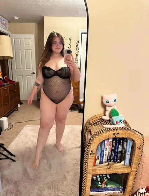 I love how my bush peeks through this bodysuit