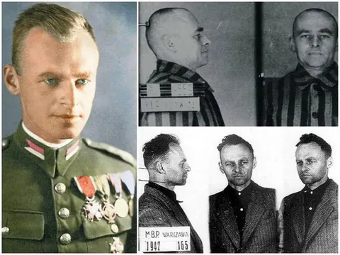 This is Witold Pilecki. In 1940, Polish intel officer Witold Pilecki volunteered to be imprisoned in Auschwitz. He organized a resistance movement in the camp, sent information to the Allies about what was happening there, and escaped in 1943