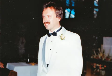 Married for 40 years, so a few photos of the wedding day prep and one after.