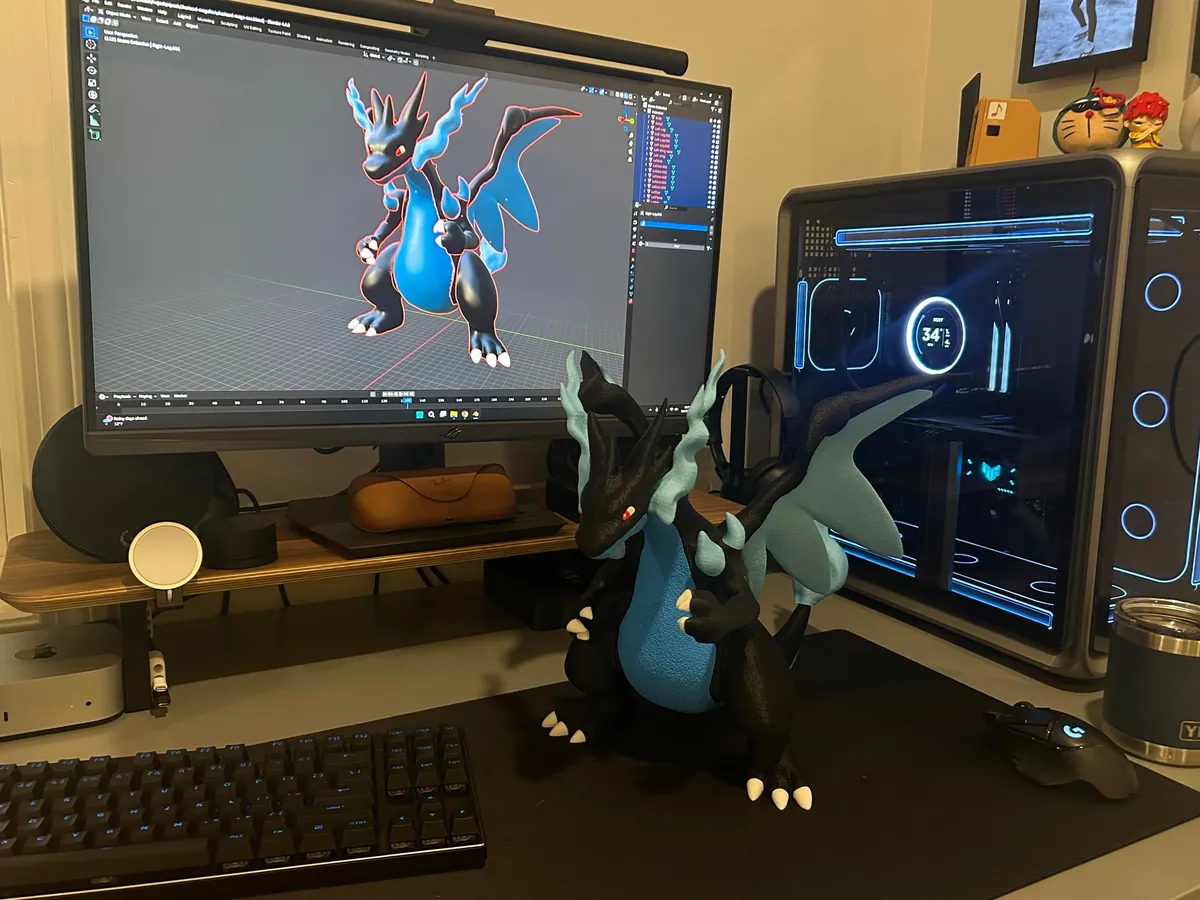 I made this Mega X Charizard