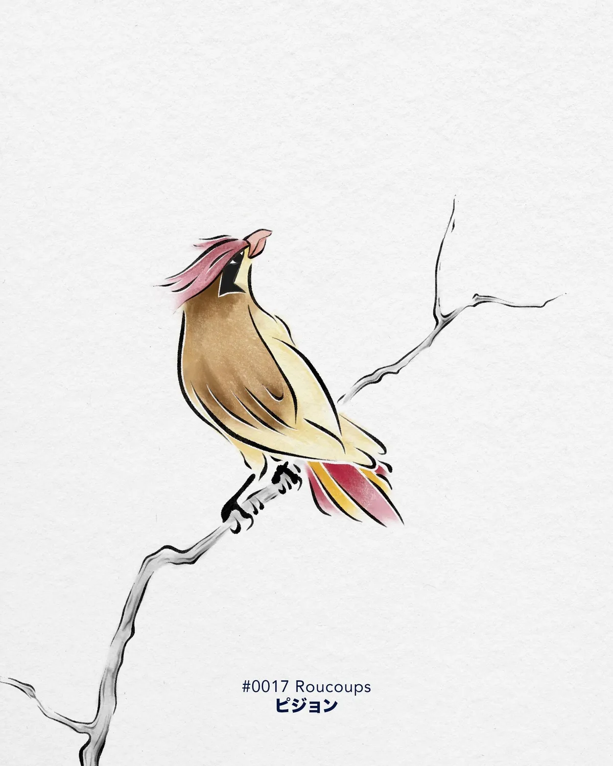 Pokemons in japanese traditional style