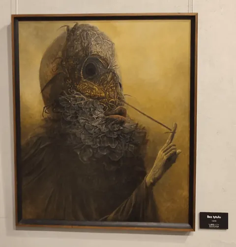 Some of the lesser known Beksiński's works currently exhibited in Warsaw
