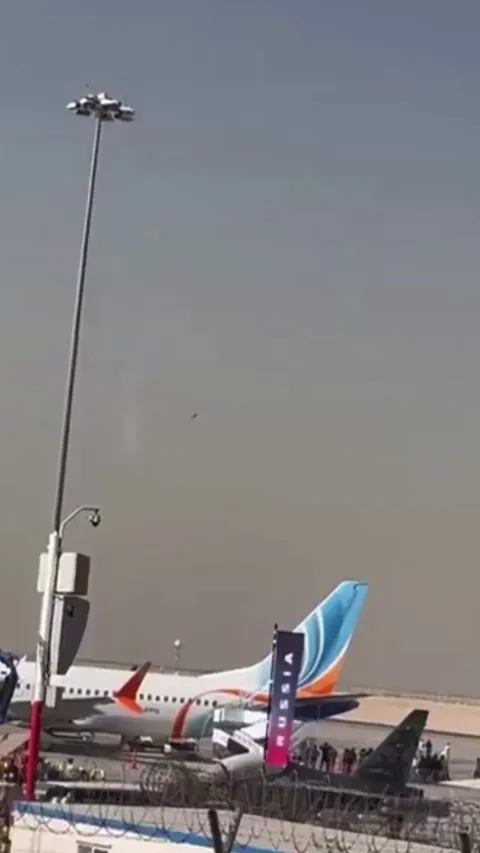 Indian Plane Crashes at Dubai Airshow