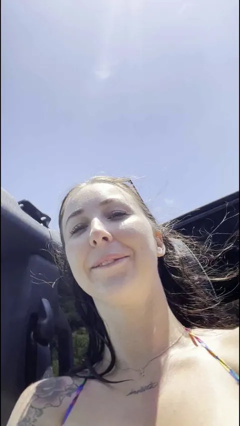 Hope the cops won't pull me over for being topless in the car