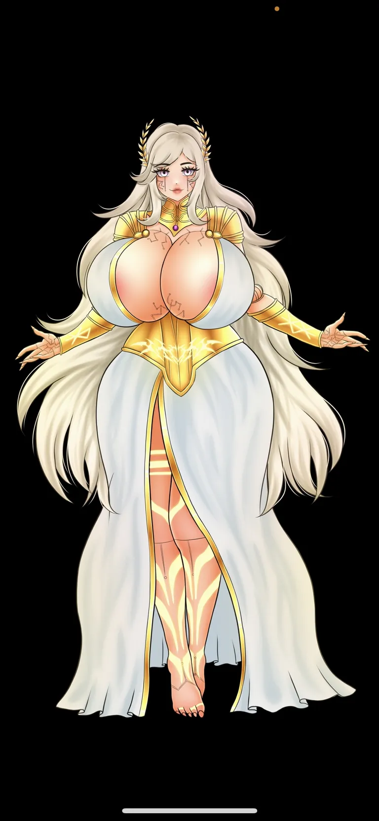 Custom Goddess Automaton OC Concordia Augusta, Goddess of Harmony and Ancients by Nimuedraws final result