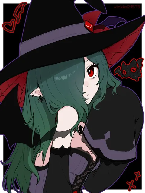 Witch girl with pointy ears
