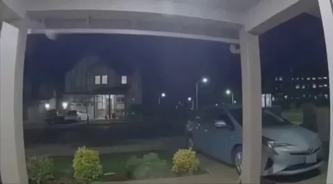 Truck goes airborne, crashes into home in Tigard, Oregon.