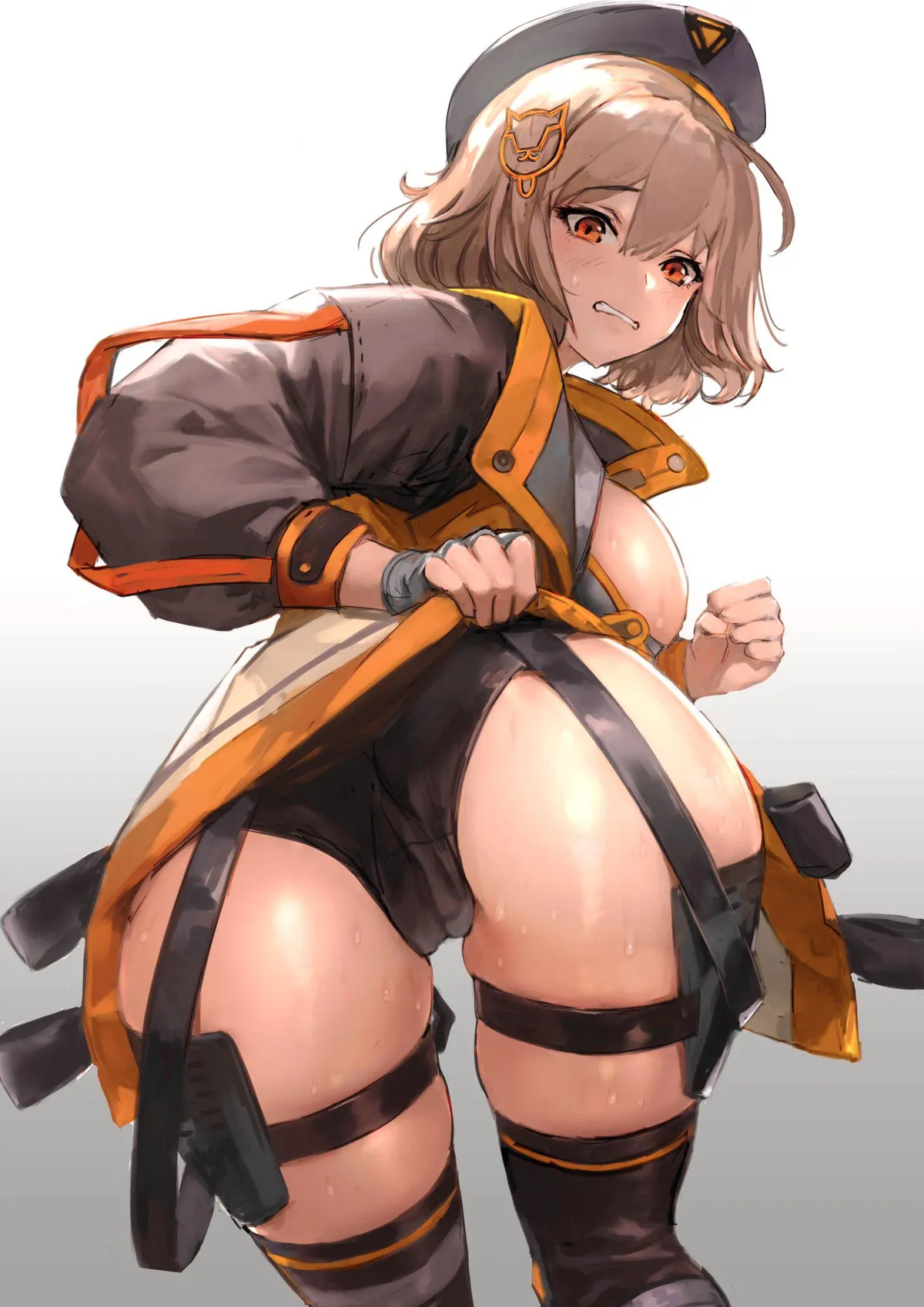 Anis worried that her cheeks are getting a bit sweaty [Nikke]