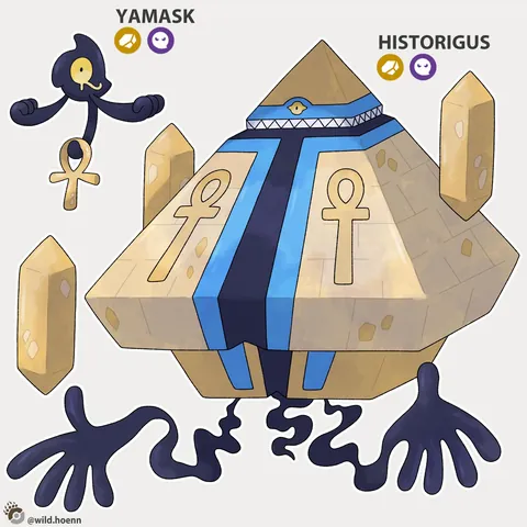 I designed a Yamask of every type!