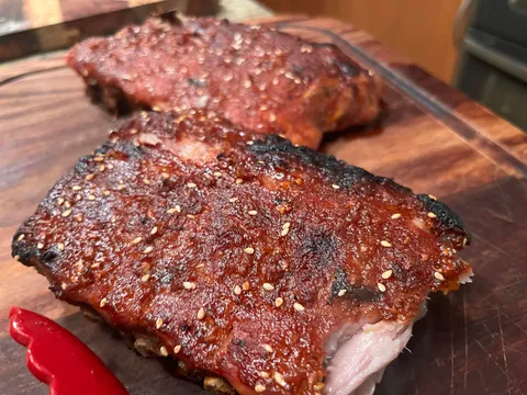 [Homemade] Gochujang Glazed Baby-Backs