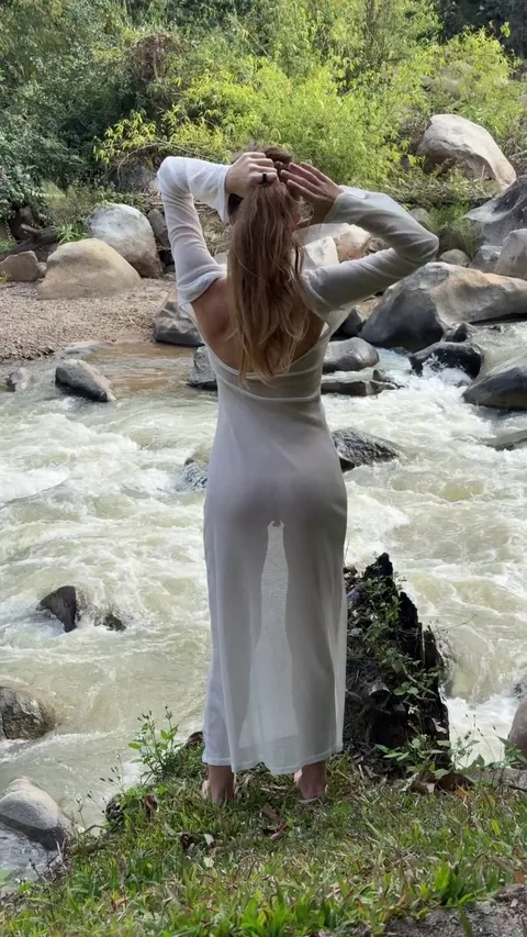 This dress is so sheer