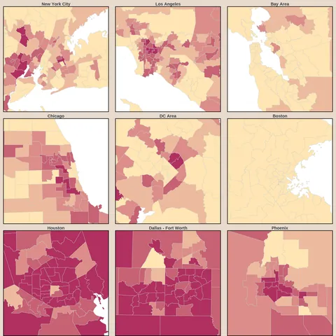 [OC] Percent of People Without Health Insurance in the US