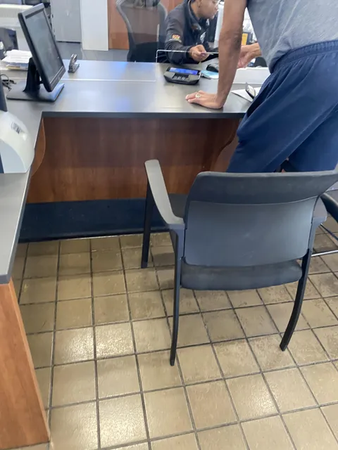 Came right on time for my appointment at the DMV, had my number called, then had this guy walk in and cut in front of me to renew his license.