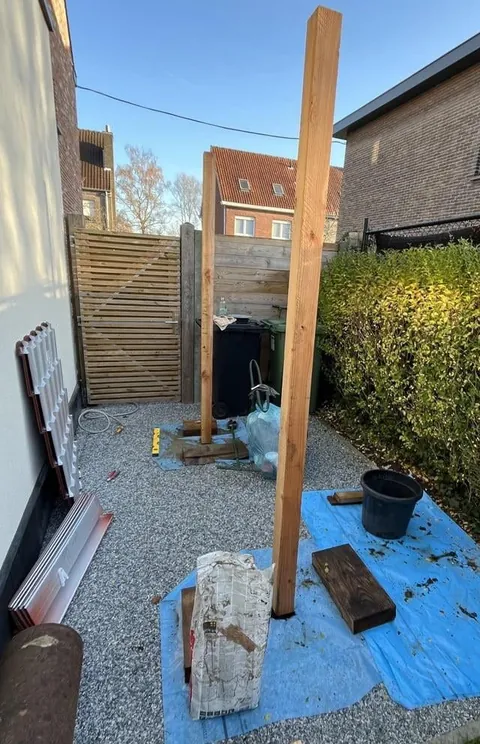 DIY outside bicycle storage