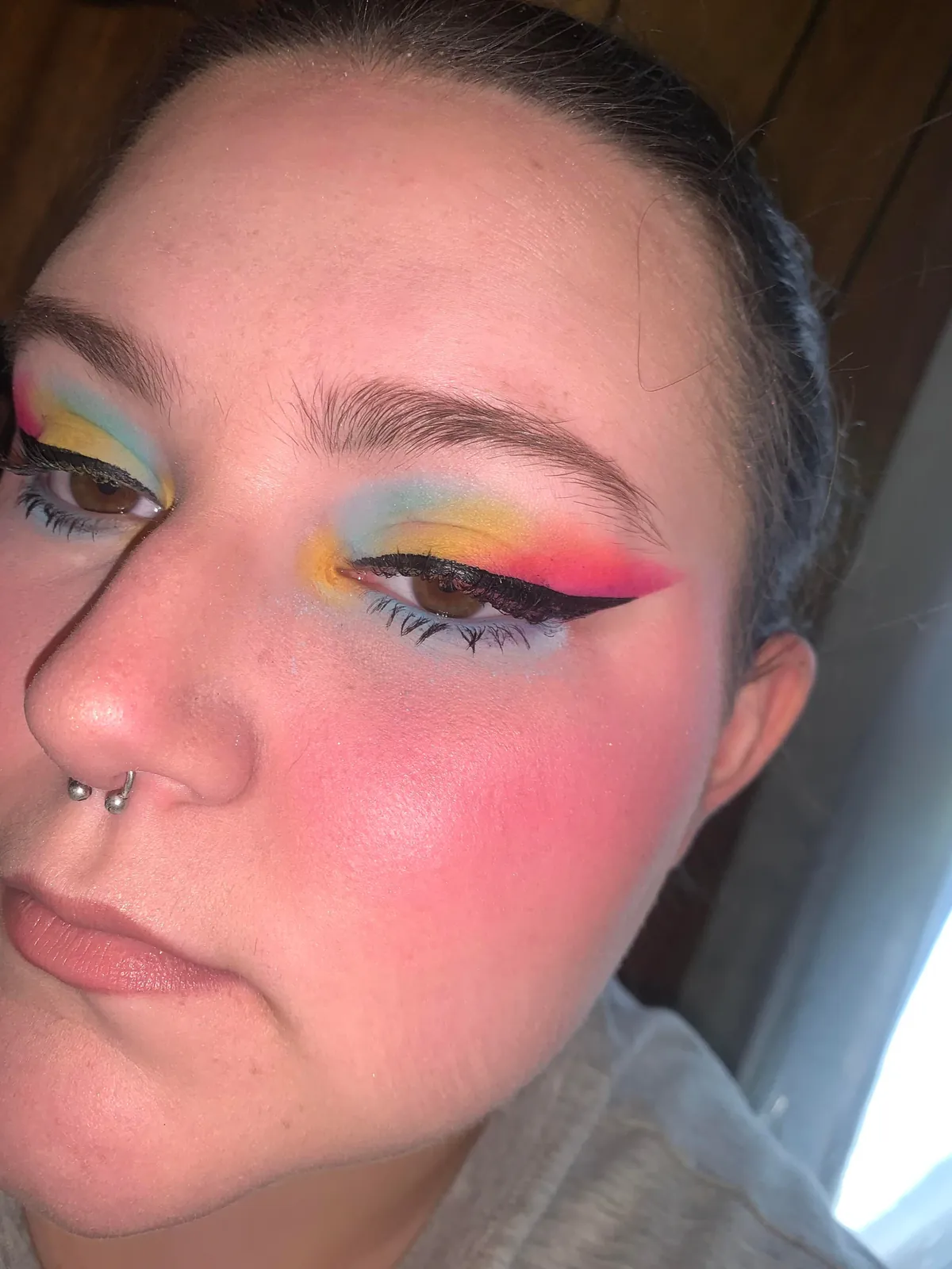 i chose a colorful look today. 🌈🦄