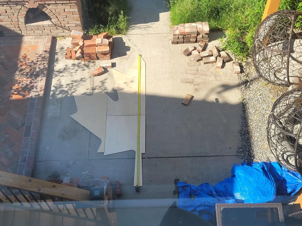 I built a patio to go with my pizza oven
