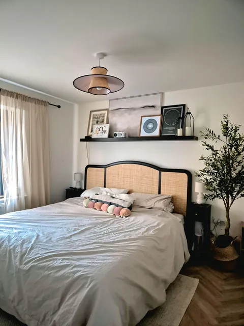 Bedroom transformation 6 months after moving in new house