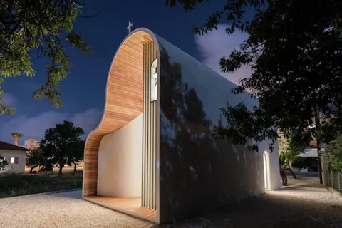 Futuristic Greek Orthodox Church by Greek architect Michail Georgiou - Paphos, Cyprus