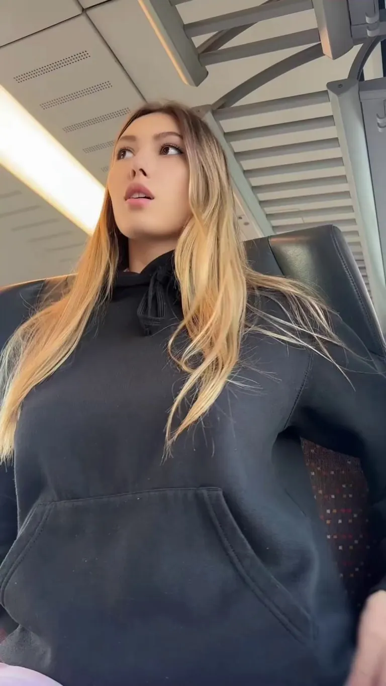 Like flashing them in the train