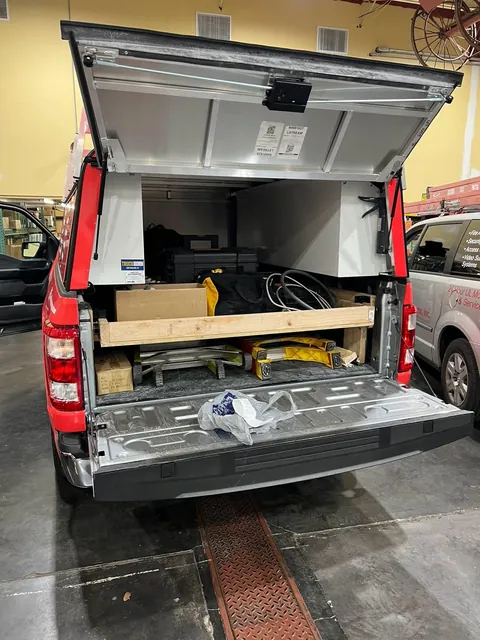 I built a custom bed slider for my new work truck.