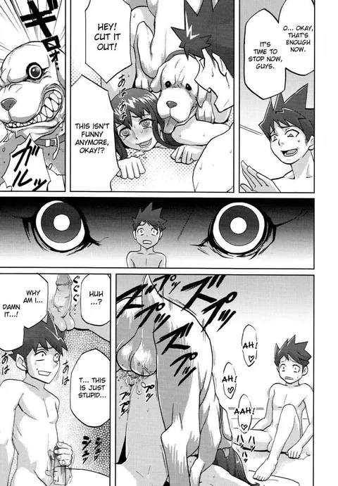 Kyouko thought fucking a dog would be a joke, but she learned Jinbee's FAT knot feels much better than a guys skinny dick. She's fat dog cock only now. [isako rokuroh]