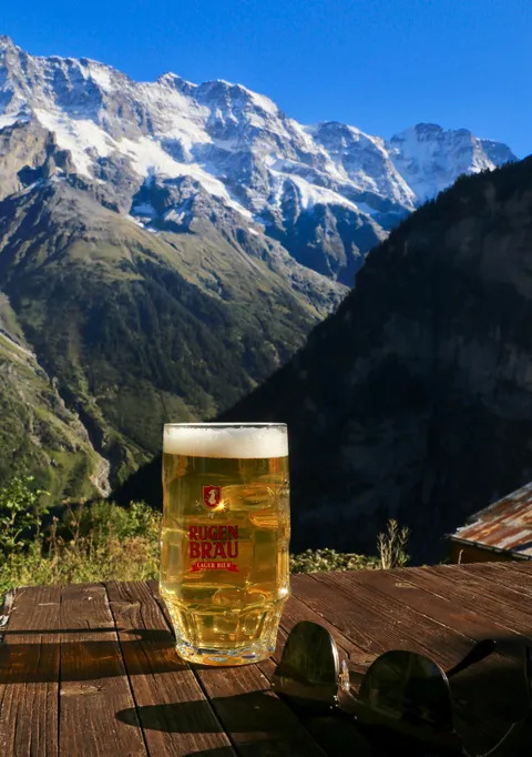 At the Mountain Hostel in Gimmelwald, Switzerland