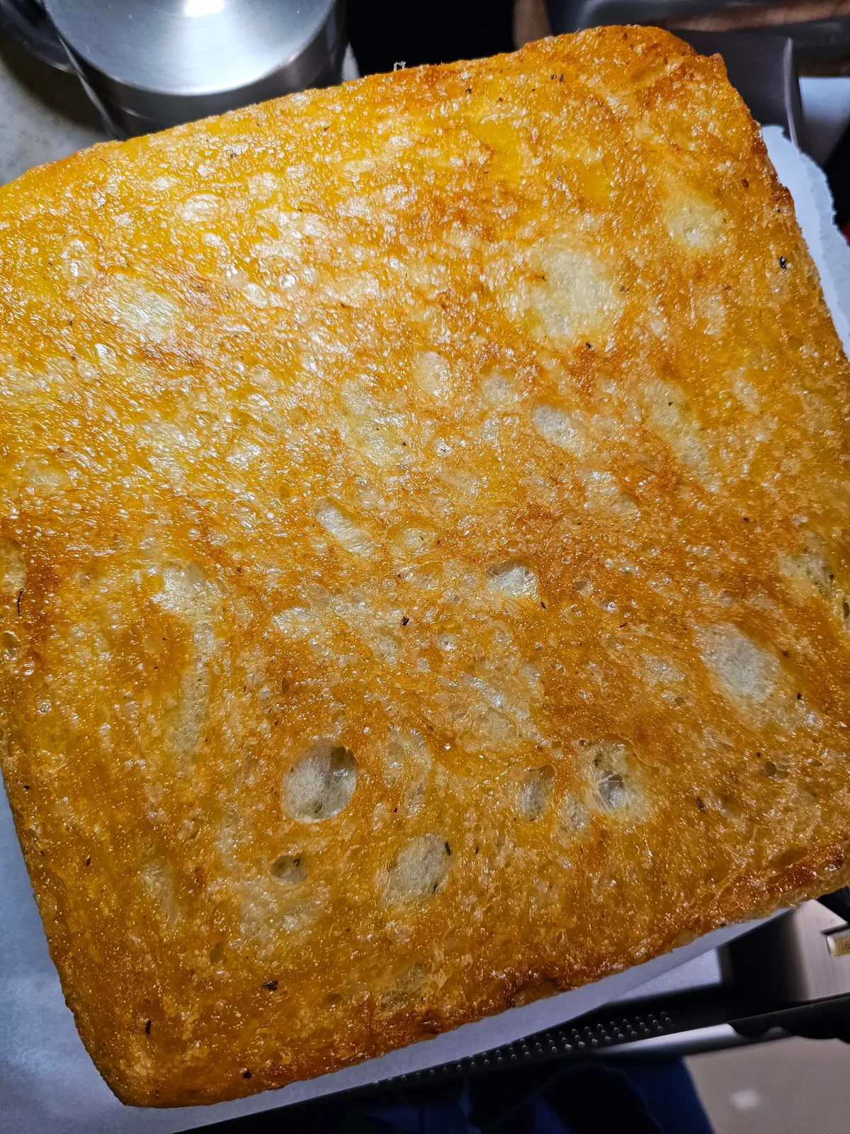[Homemade] Herb, Garlic &amp; Parmesan Focaccia