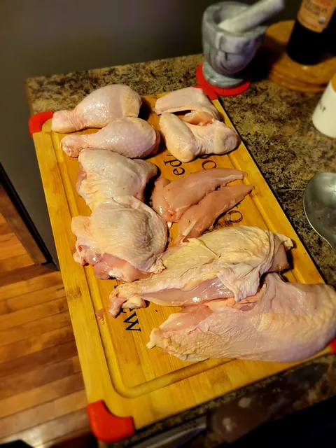 [Homemade] I broke down a whole chicken for the first time.