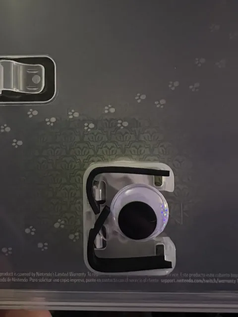 My son’s copy of Luigi’s Mansion 2 HD for Christmas was taken out and replaced with Googly eyes. 