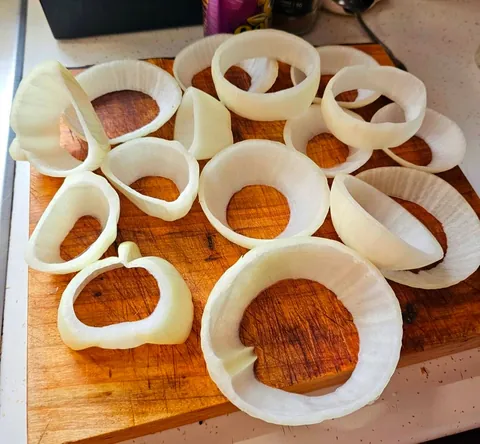 [Homemade] Stuffed Onion Rings