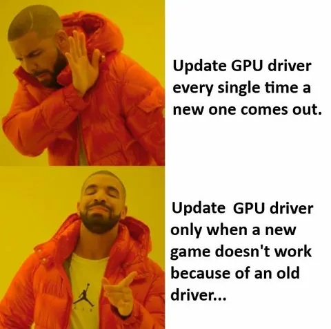At this point, if current driver works just fine why even bother with the possible risks? By the way, how often people actually update their drivers?