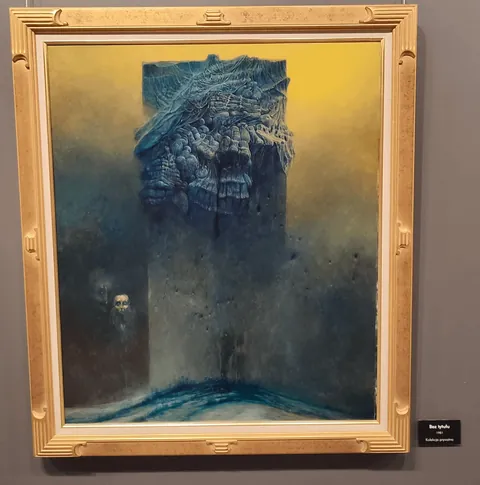 Some of the lesser known Beksiński's works currently exhibited in Warsaw