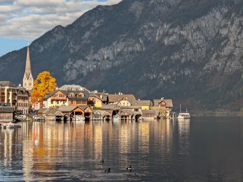 Hallstatt, Austria in Autumn 2024.