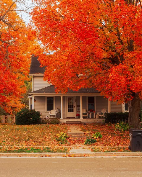 House with a porch in Madison, Wisconsin.
