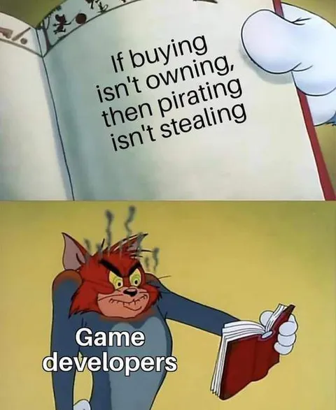 If buying isn't owning, then pirating isn't stealing