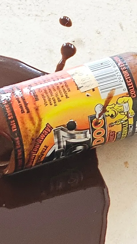 I dropped my favourite hot sauce i bought in the US years ago.