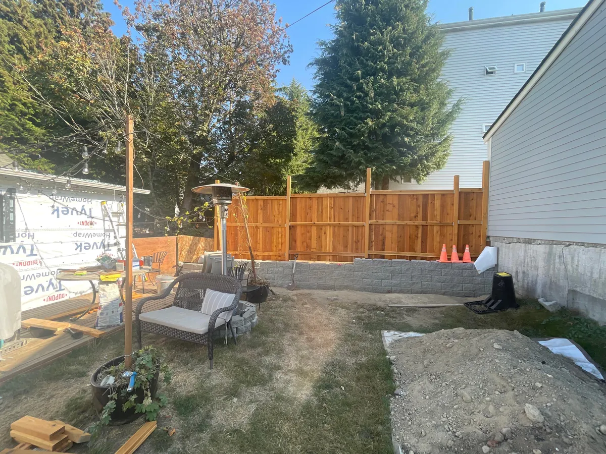 A few years ago my rotting fence fell over so I decided to build it back better.