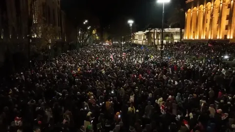 Tonight marks one year of uninterrupted protests by the Georgian people against the current pro-Russian regime.