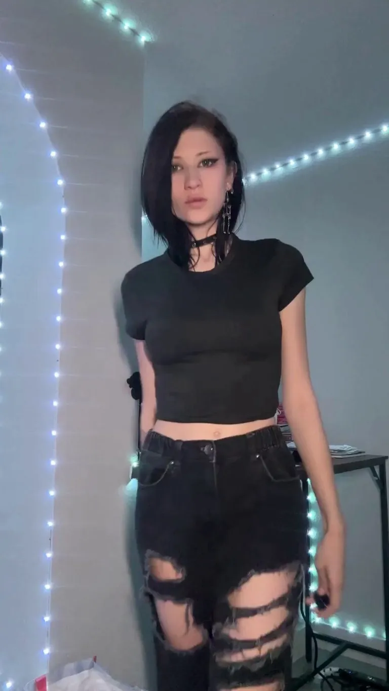 Hot goth strips for you