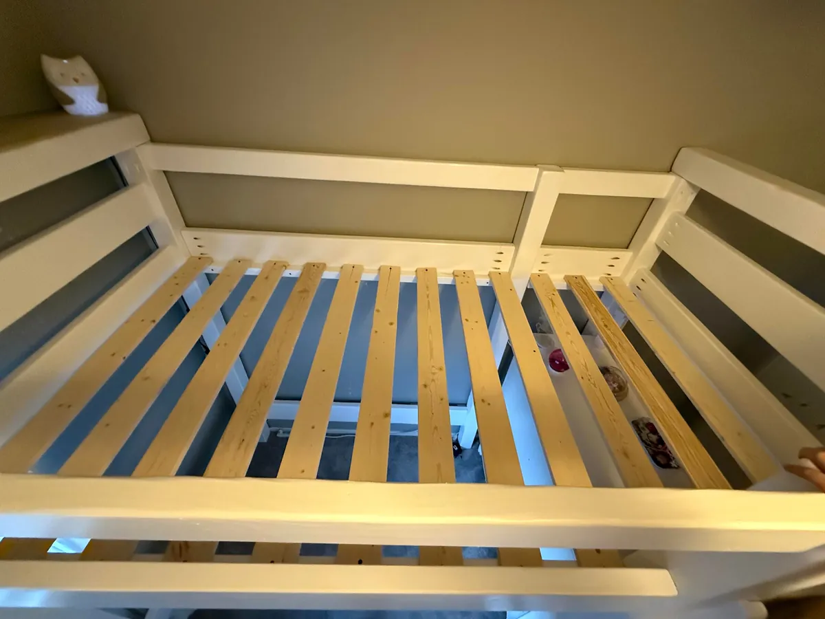 Built my daughter a new bed with a built in dresser and desk